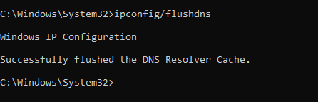 Flush DNS - windows maps shows wrong location