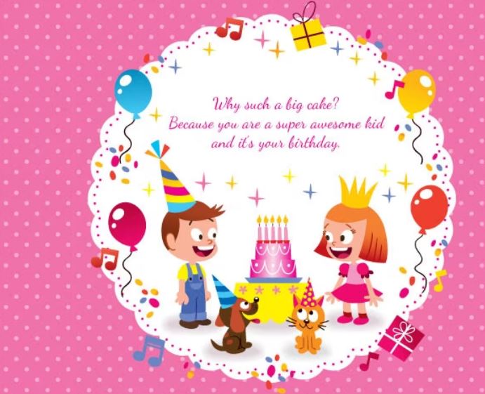 تبریک تولد خنده دار برای بچه ها