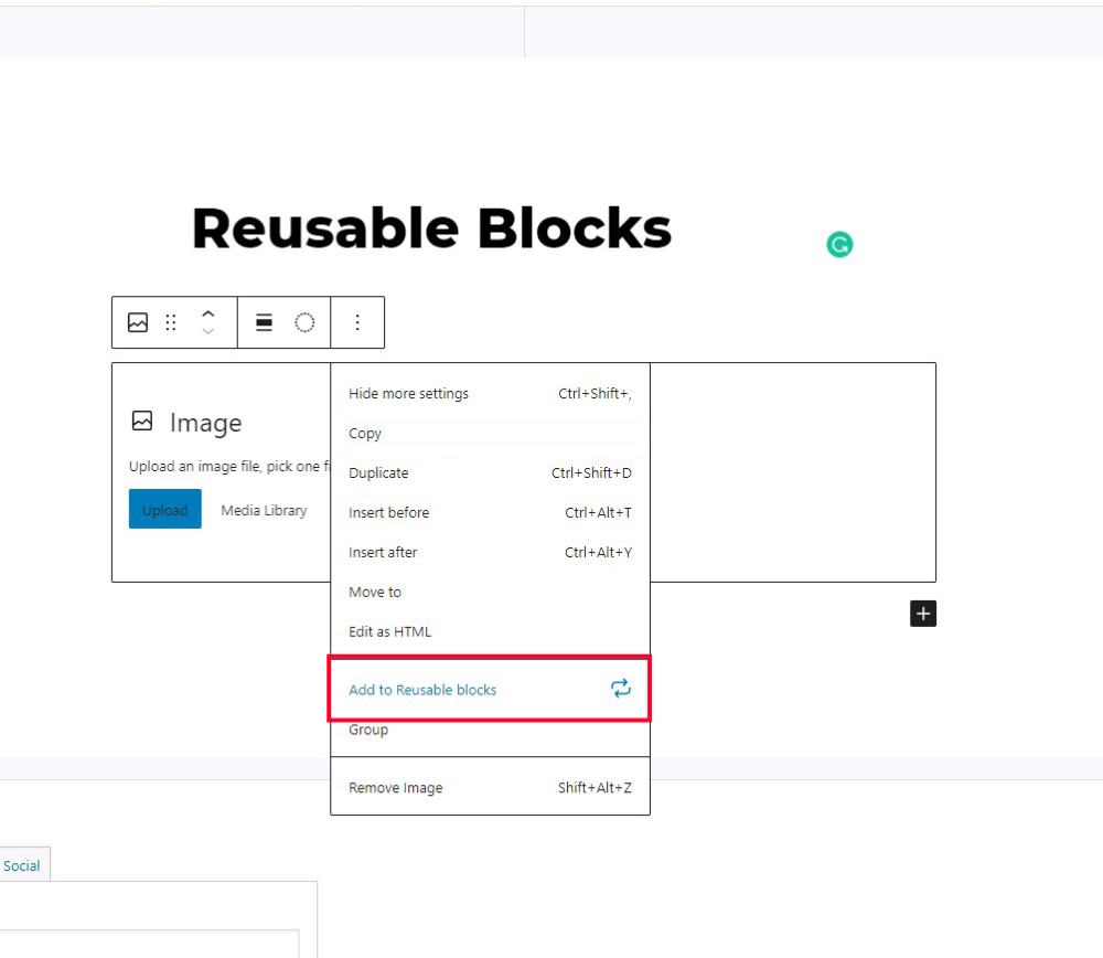 Reusable Gutenberg Blocks