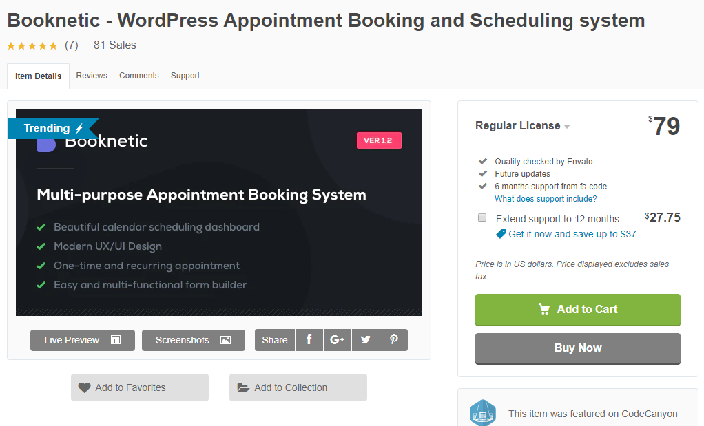 booknetic wordpress appointment scheduling plugin