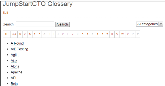 glossary tooltip list