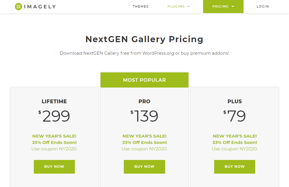 nextgen gallery pricing