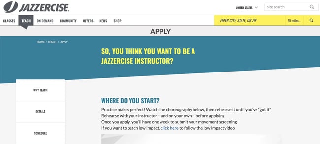 franchise opportunities, jazzercise
