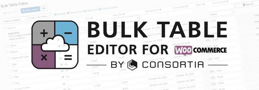 Bulk Table Editor by Consortia