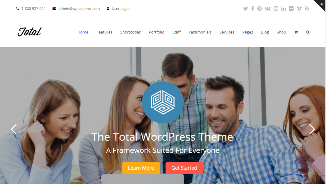 total wordpress theme for artists