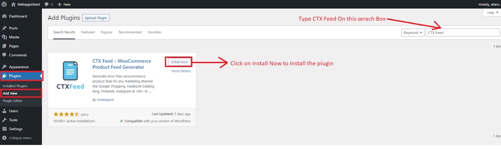 Install CTX Feed