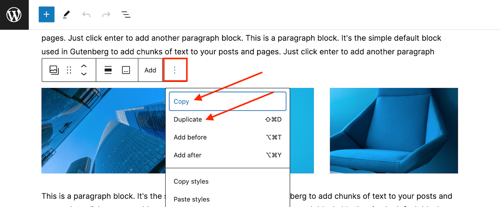 Copy or Duplicate a Block