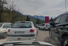 ترافیک در آزاد راه تهران- شمال