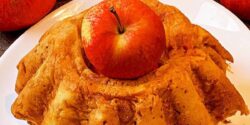 طرز تهیه کیک سیب کاراملی خوشمزه به روش قنادی