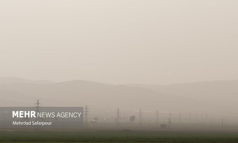 هوای البرز به خاطر گرد و غبار آلوده می‌شود