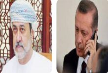 گفتگوی تلفنی رئیس‌جمهور ترکیه و سلطان عمان