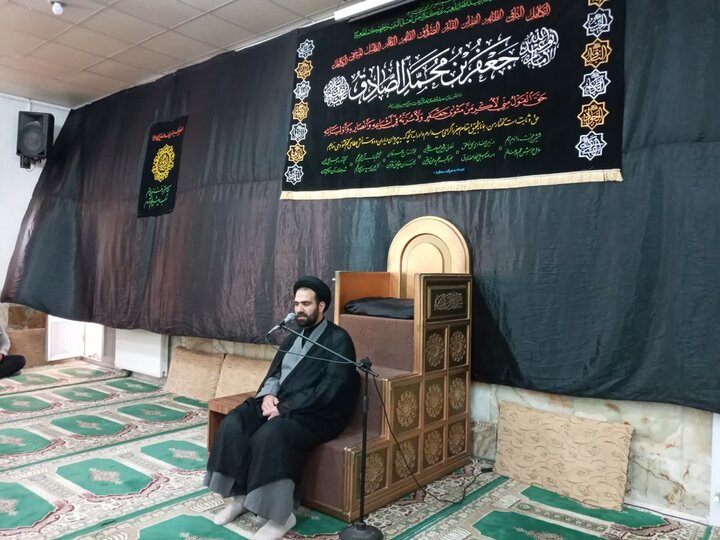 طلاب بوشهری در سوگ شهادت ششمین امام شیعیان عزاداری کردند
