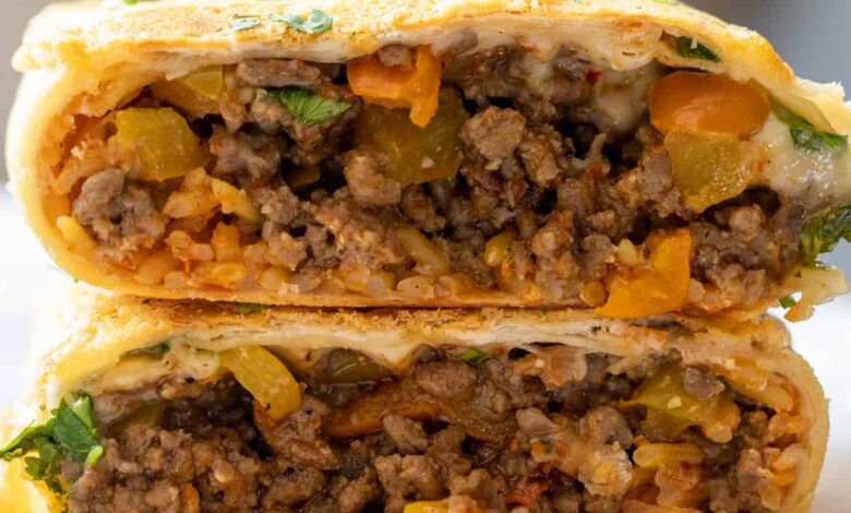 Burrito پنیر کبابی – دستور پخت تاکو بل