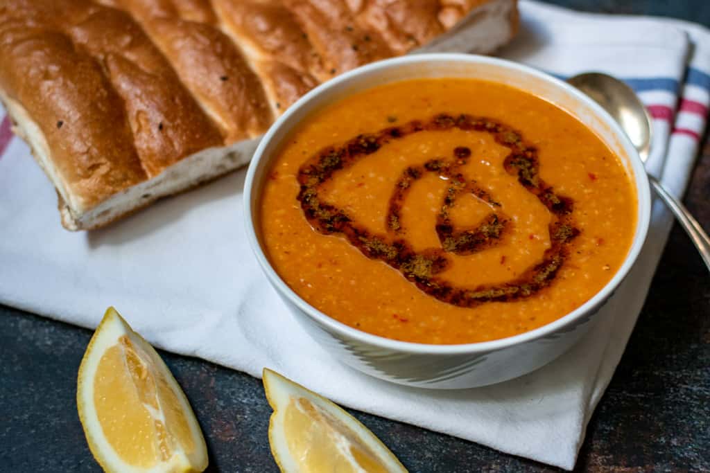 Turkish red lentil soup recipe ezogelin çorbası