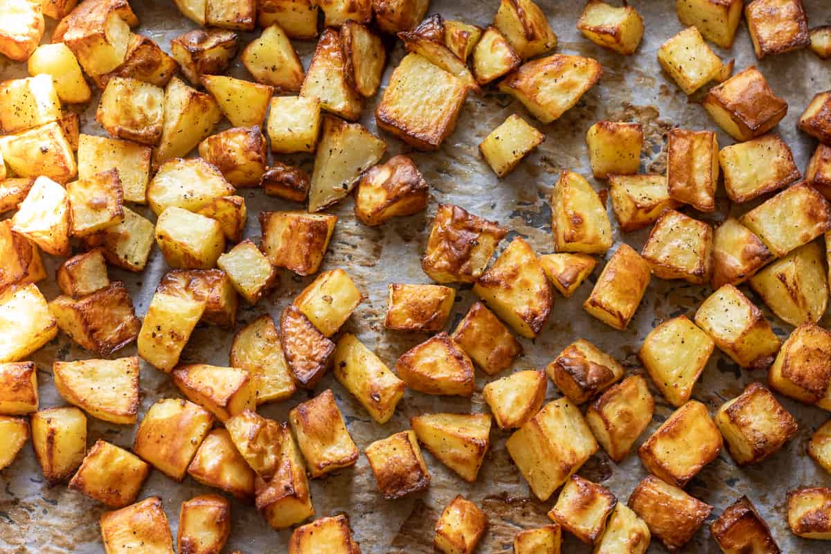 roasted potatoes for Batata harra