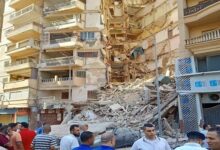 ساختمان ۱۳ طبقه در اسکندریه مصر فرو ریخت