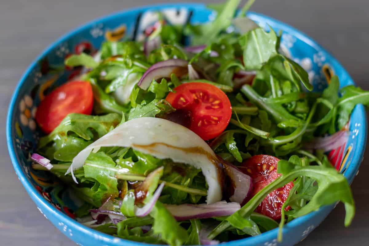 rocket&Parmesan Salad served in a bowl