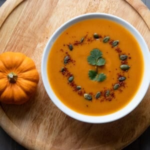 roasted pumpkin soup made in Thermomix