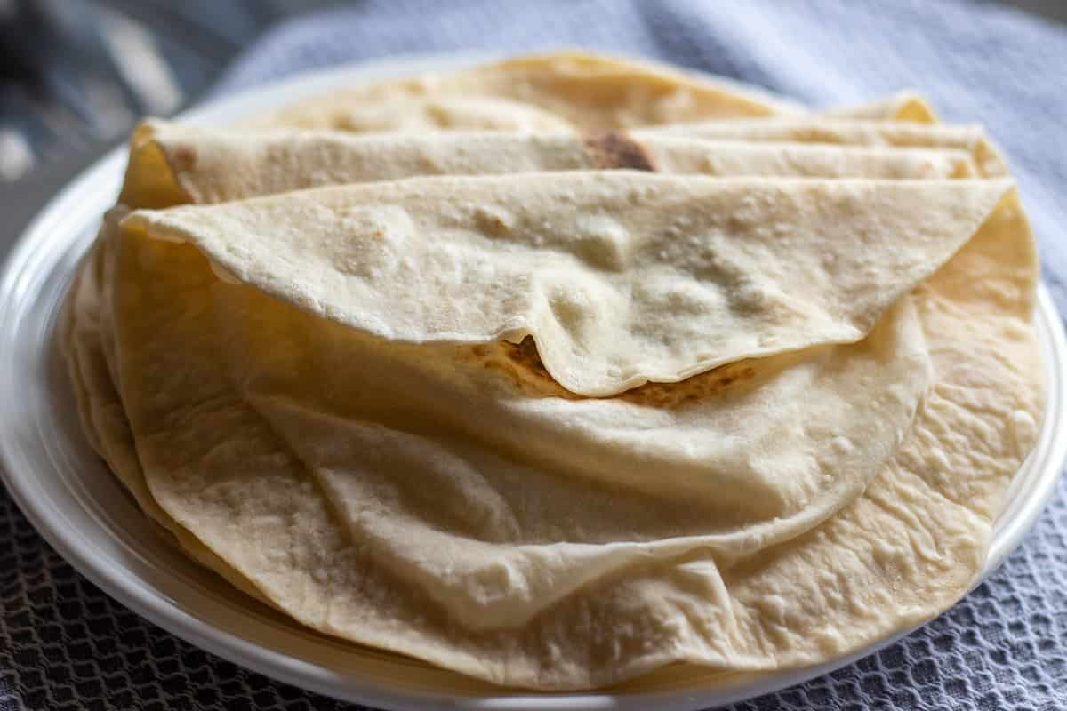 Middle Eastern lavash bread is soft and pliable