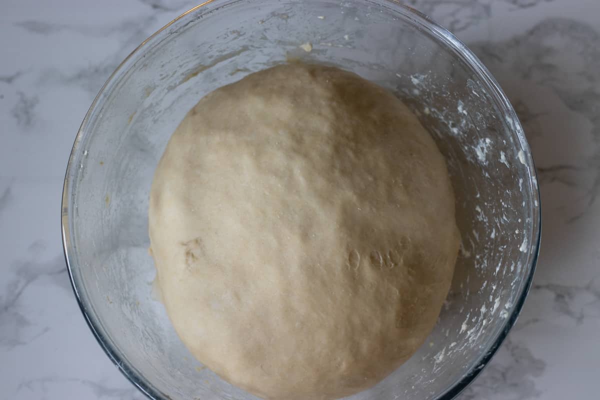 the dough for lavash bread has doubled in size