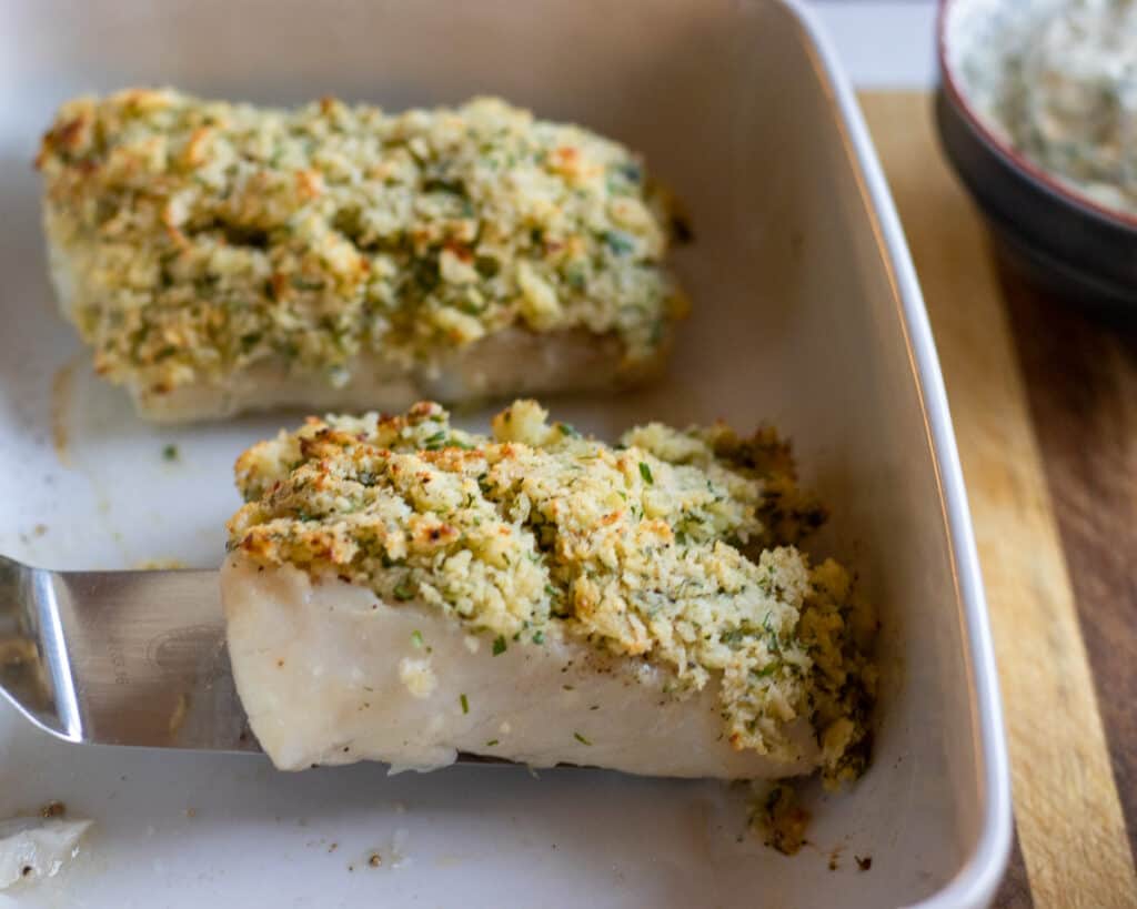 baked cod with Panko