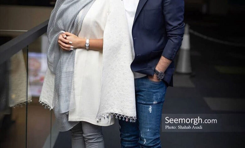 عکس عاشقانه احمد مهران فر کنار همسرش | دلبری همسر ارسطوی پایتخت برای شوهرش