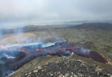 فوران آتشفشان در نزدیکی پایتخت ایسلند