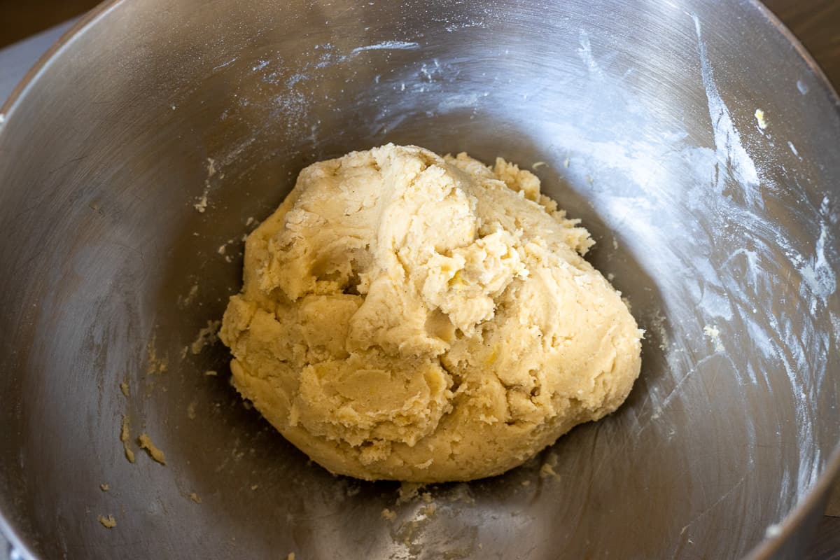 a soft dough is formed for tartlet base