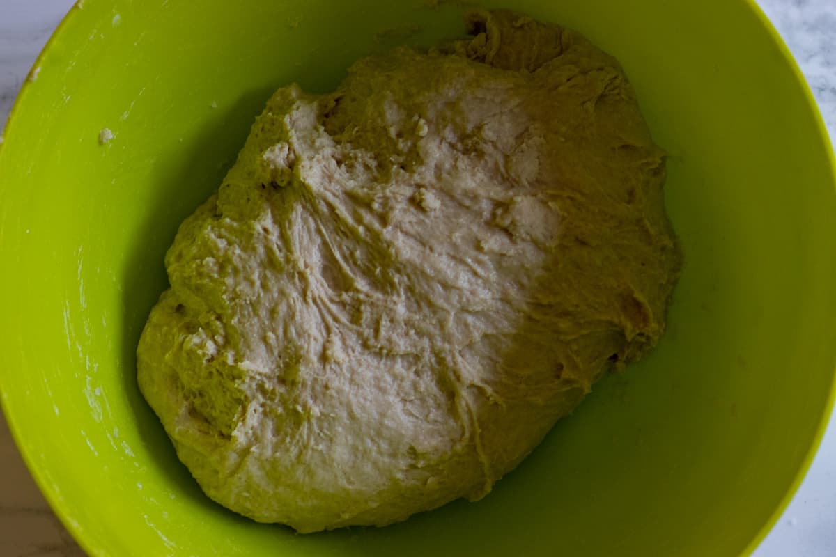 pitka dough is soft and slightly sticky