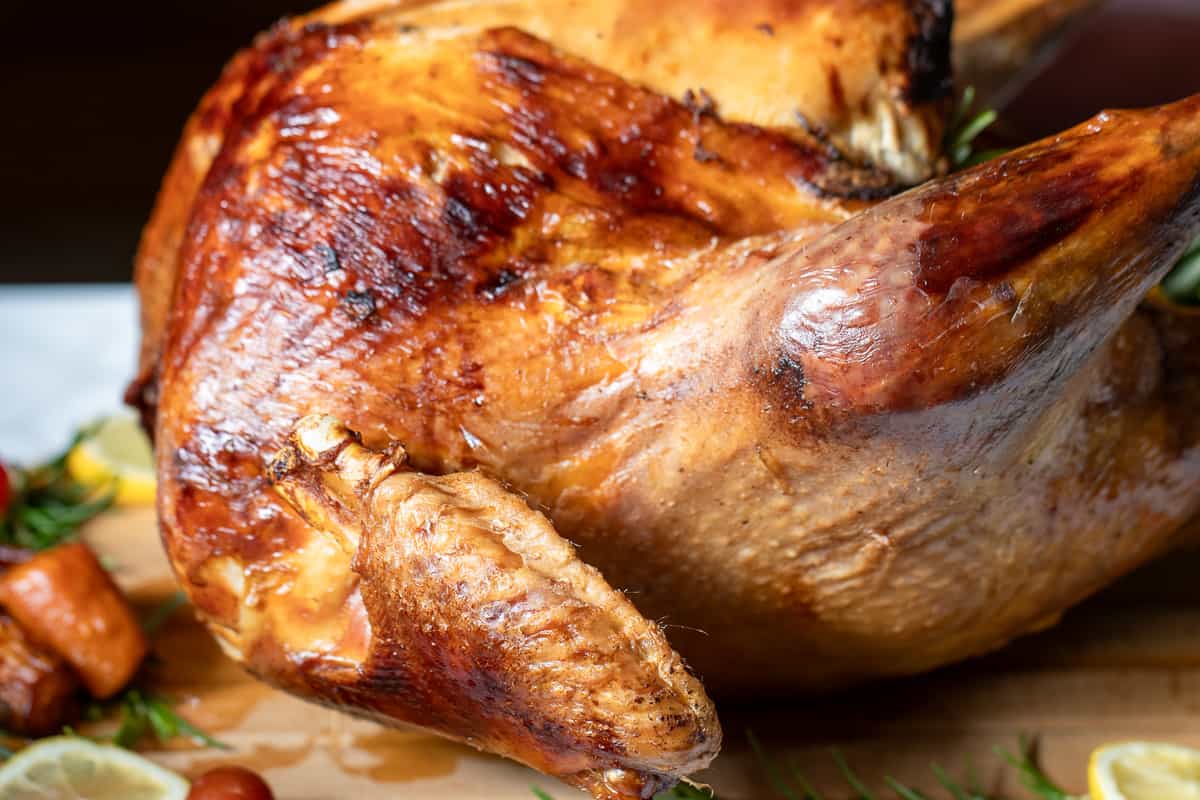 Perfect Roast Turkey Recipe - Easy Method from the side