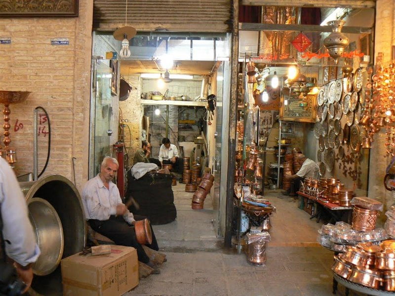 758 بازار مسگرهای شیراز