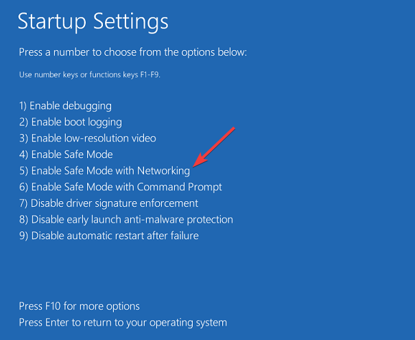 Enable safe mode with networking -EMPTY_THREAD_REAPER_LIST on Windows 11
