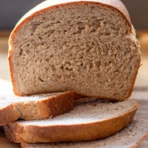 freshly made homemade toast bread