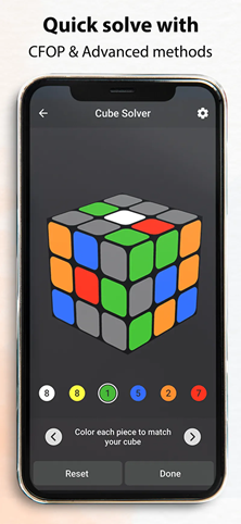 بهترین برنامه حل مکعب روبیک؛ برنامه Rubiks Cube Solver & Timer