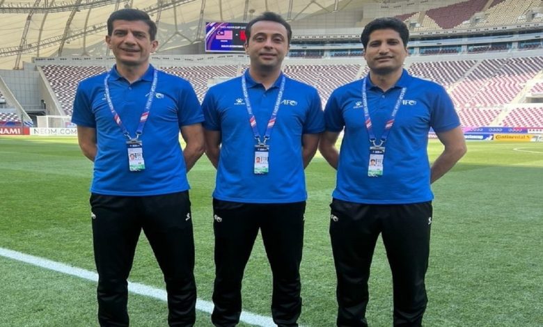 قضاوت تیم داوری ایران در فینال جام ملت‌های زیر ۲۳ سال آسیا