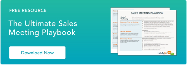 Sales meeting playbook