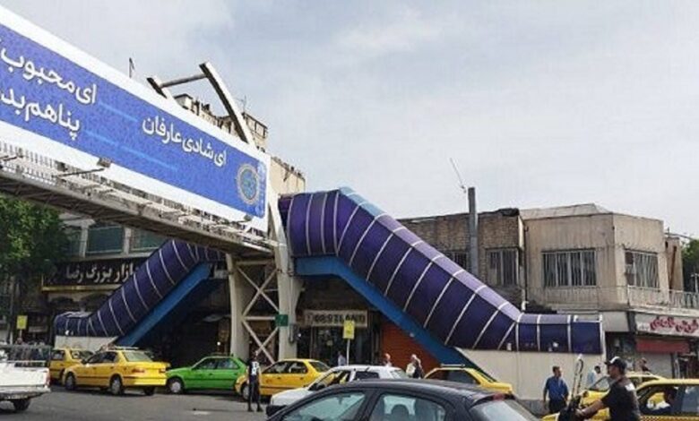 گلایه از جمع آوری پله برقی پل‌های عابر پیاده در محله افسریه تهران