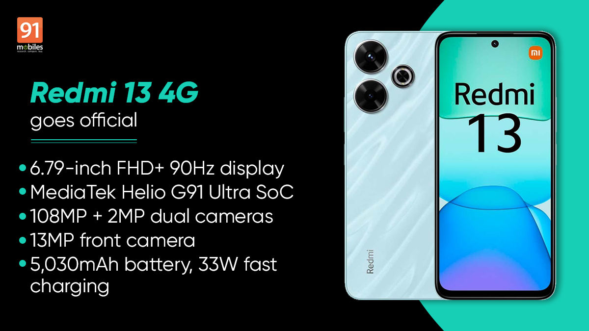 Redmi 13 4G با MediaTek Helio G91 Ultra، دوربین 108 مگاپیکسلی در اروپا راه اندازی شد: قیمت، مشخصات
