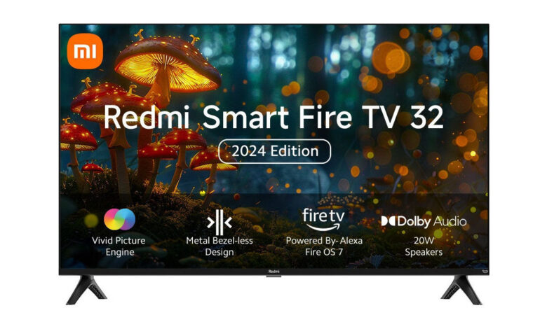 Redmi Smart Fire TV 2024 با صفحه نمایش 32 اینچی، سیستم عامل FireTV در هند راه اندازی شد: قیمت، ویژگی ها