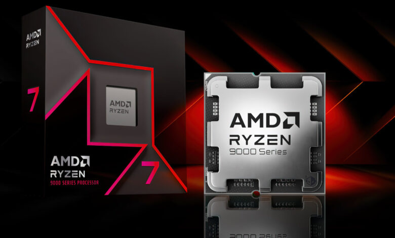 AMD Ryzen 7 9700X “Zen 5” 2% سریعتر از Ryzen 7 7800X3D 3D V-Cache در بازی ها است.