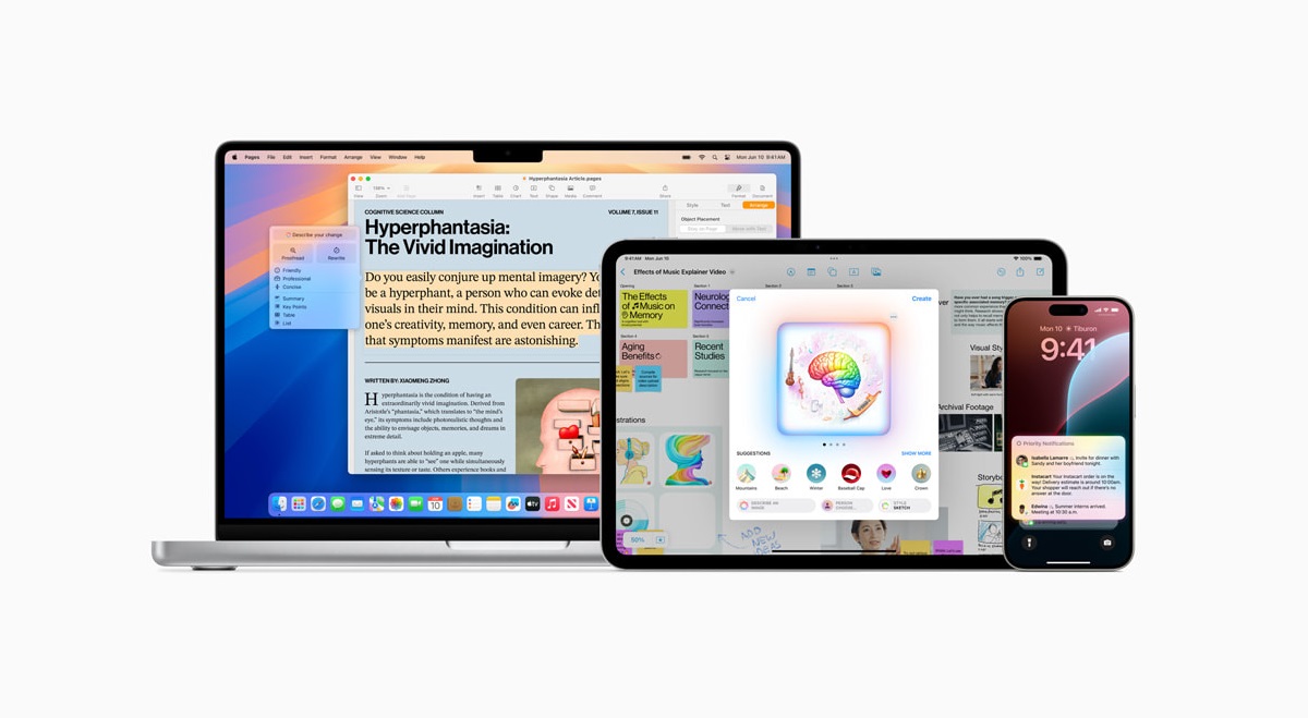 Apple Intelligence اکنون با به‌روزرسانی‌های iOS 18.1، iPadOS 18.1 و macOS Sequoia بتا در دسترس همه توسعه‌دهندگان است.