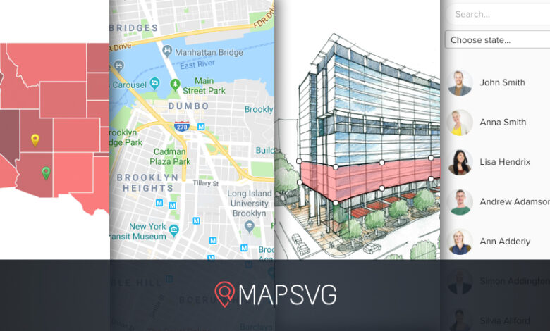 افزونه MapSVG: نقشه های تعاملی در وردپرس