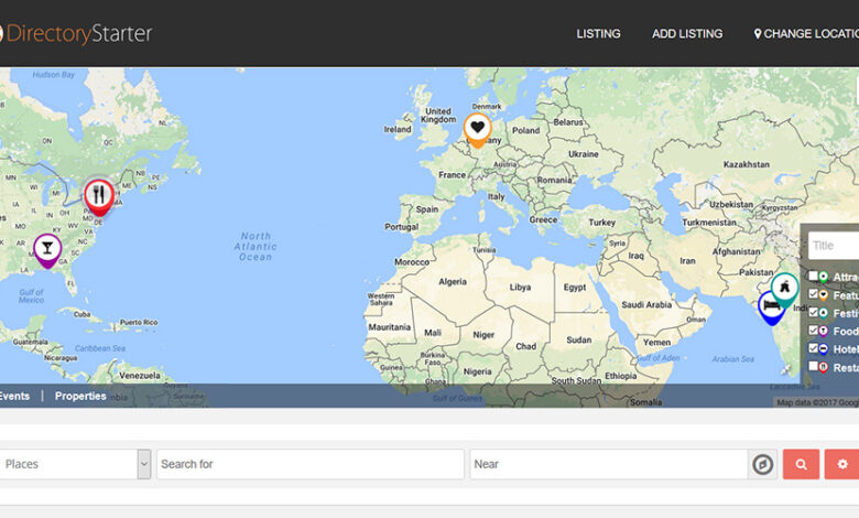 با GeoDirectory نقشه‌های فهرست راهنمای مبتنی بر مکان را اضافه کنید