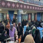 حضور وسیع زنان در مسجد جواد الائمه + فیلم