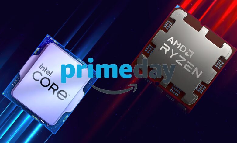 معاملات پردازنده AMD Ryzen و Intel Core “Prime Day”: 7950X3D 459 دلار، 7900X3D 327 دلار، 13900KF 404 دلار، 13700KF 266 دلار، 12900KF 249 دلار