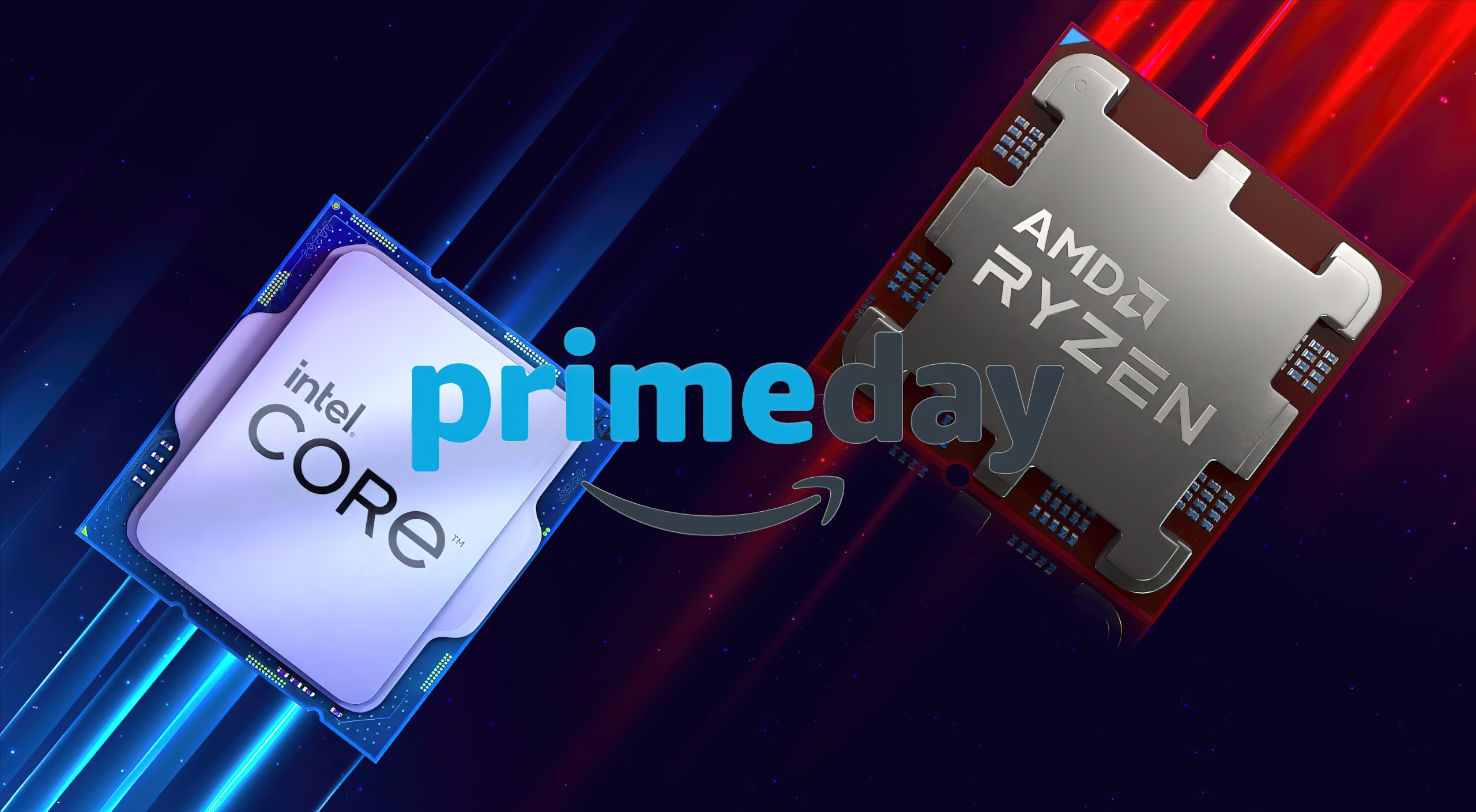معاملات پردازنده AMD Ryzen و Intel Core “Prime Day”: 7950X3D 459 دلار، 7900X3D 327 دلار، 13900KF 404 دلار، 13700KF 266 دلار، 12900KF 249 دلار
