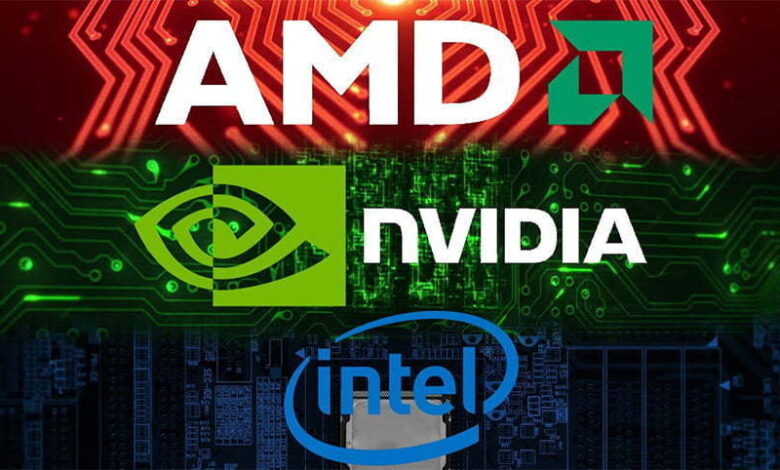 مقایسه پردازنده های گرافیکی Intel و Nvidia با AMD