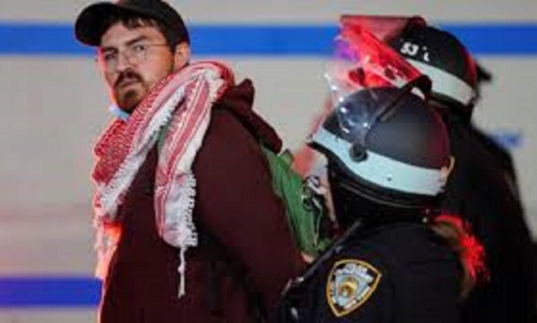 یورش پلیس به حامیان فلسطین در نیویورک+ فیلم