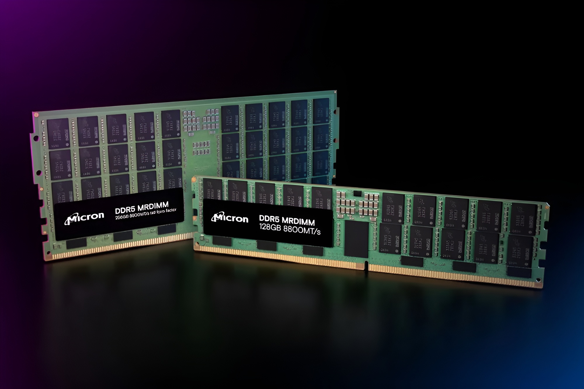 Micron از حافظه DDR5 MRDIMM با ظرفیت حداکثر 256 گیگابایت در هر ماژول و سرعت 8800 MT/s رونمایی کرد