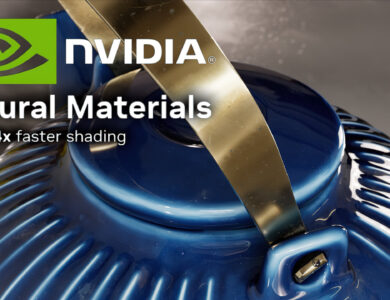 NVIDIA مدل‌های بی‌درنگ مواد عصبی را به نمایش می‌گذارد و تا ۲۴ برابر سرعت سایه‌زنی را ارائه می‌کند.